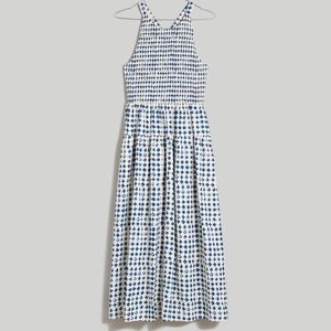 NEW Halter Tiered Midi Dress in Shibori Print - size XS